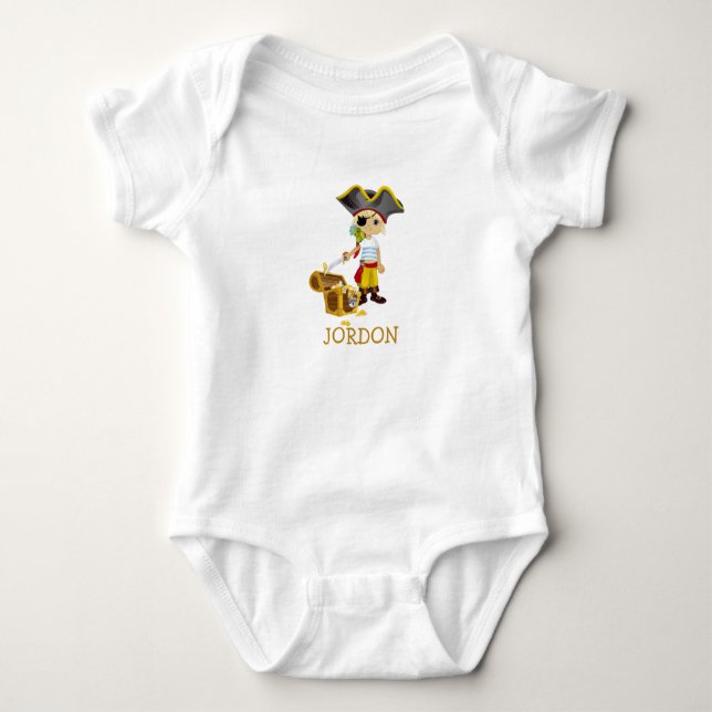 Adsible Pirat Baby T Shirt (Framsida)