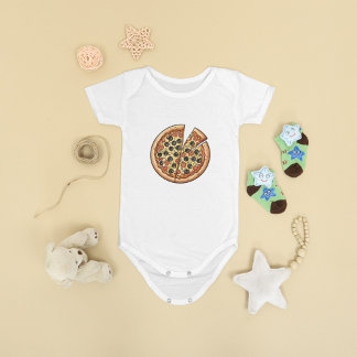 Adsible Pizza Älskare Baby Bodykosta T Shirt
