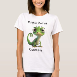 Adsible Pocket Gecko T-Shirt - Cute Reptile Gift