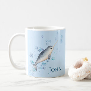 Adsible pojke Narwhal-oceabubblar Kaffemugg