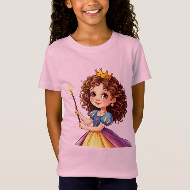Adsible Princess Holding Magic Trollspö T Shirt (Framsida)