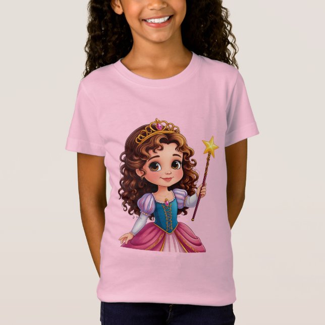 Adsible Princess Holding Magic Trollspö T Shirt (Framsida)