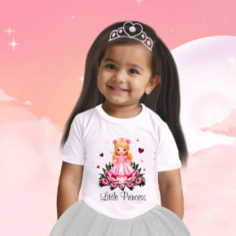 Adsible princess med blommor t shirt
