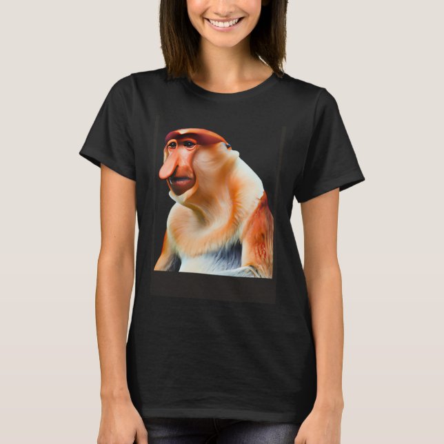Adsible Proboscis Monkey T Shirt (Framsida)