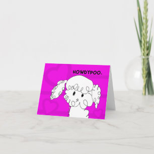 Adsible Pudel Notecard Kort