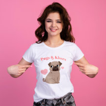Adsible Pug Puppy "Pugs and Kisses"