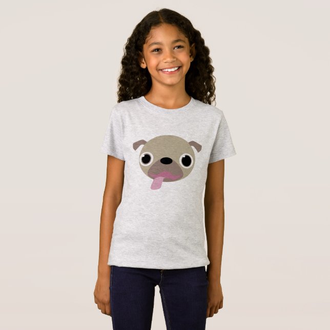 Adsible Pug Tees T-shirt (Hel framsida)