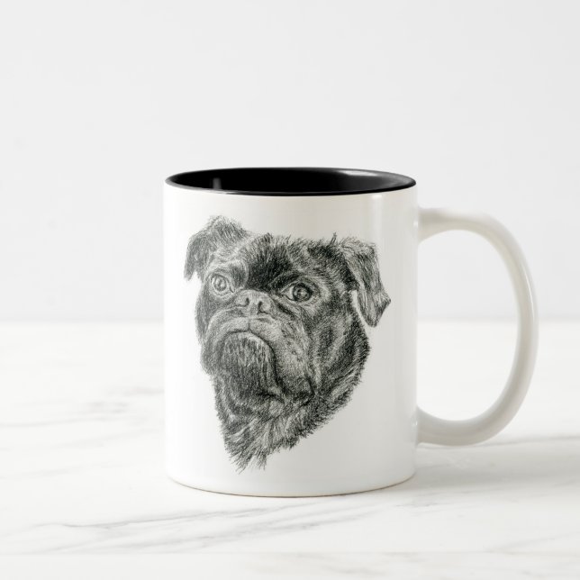 Adsible Pug Two-Tone Coffee Mugg (Höger)