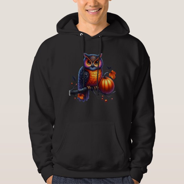 Adsible Pumpkin Uggla Hoodie (Framsida)