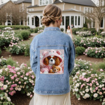 Adsible Puppy in Rosa Hoodie with Nalle