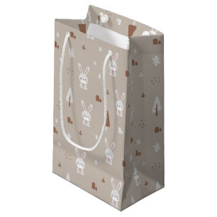 Adsible Rabbit Mönster Gift Bag