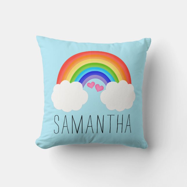 Adsible Rainbow Namn Kudde (Framsida)