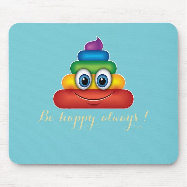 Adsible Rainbow Poop Emoji Musmatta (Framsidan)