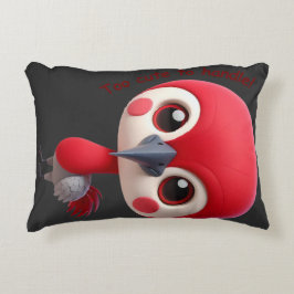 Adsible Red Bird Character Prydnadskudde