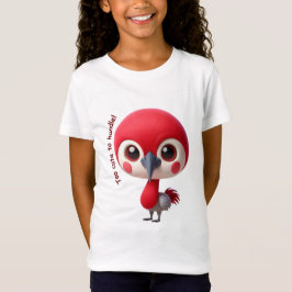 Adsible Red Bird Character T Shirt
