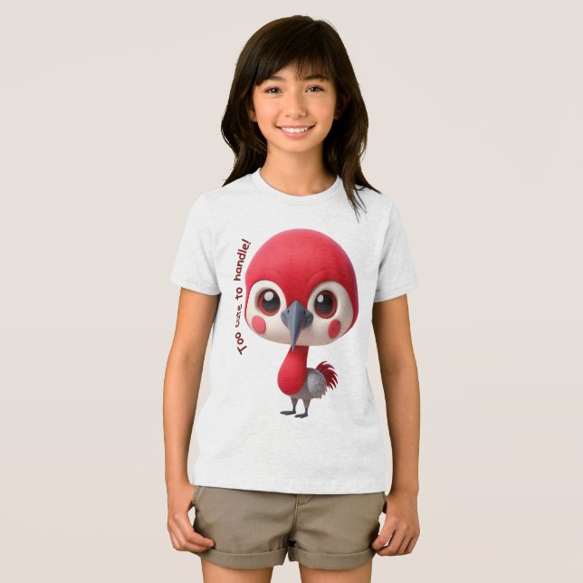 Adsible Red Bird Character T Shirt (Framsida Full)