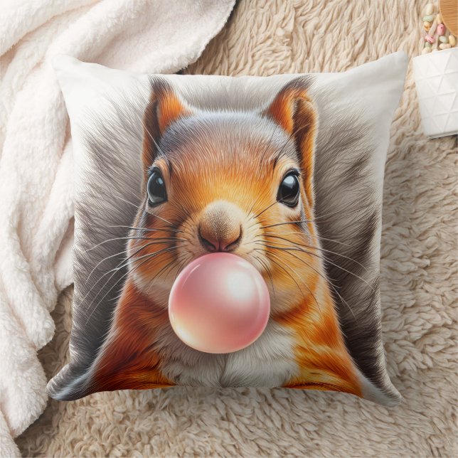 Adsible Red Squirrel Bloing Gum Nursery Kudde (Filt)