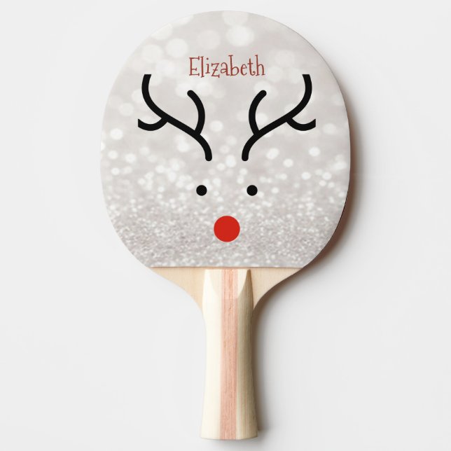 Adsible Reindeer Ansikte,Bokeh Pingisracket (Framsidan)