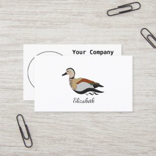 Adsible Ringed Teal Anka Swimming Visitkort