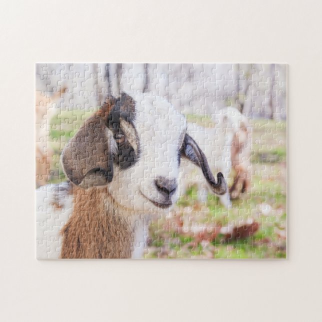 Adsible & Roligt Baby Goat Animal Jigszle Puzzle Pussel (Horisontell)