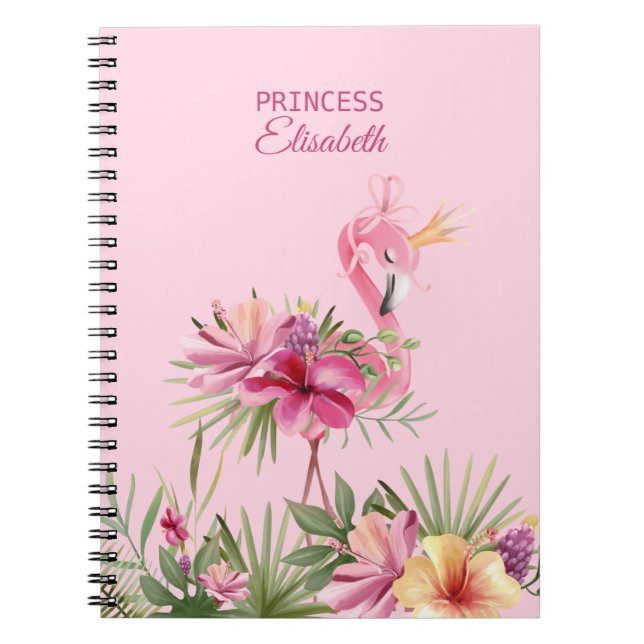 Adsible Rosa Flamingo Anteckningsbok (Framsidan)