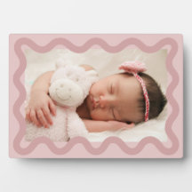 Adsible Rosa Squiggly Photo Plaque