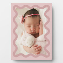 Adsible Rosa Squiggly Photo Plaque