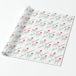Adsible Saanen Goat julafton Wrapping Papper Presentpapper