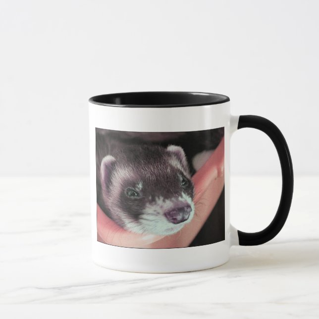 Adsible Sable Ferret Photo Mugg (Höger)