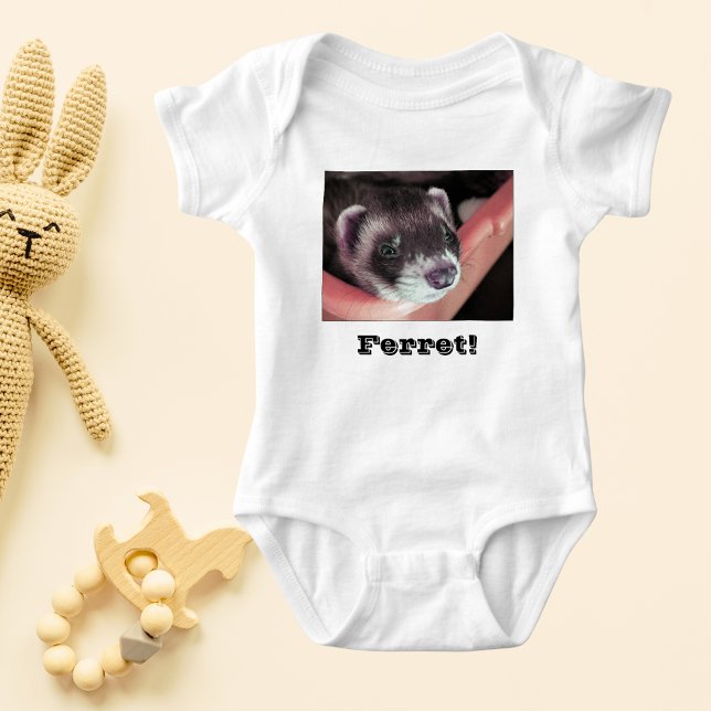 Adsible Sable Ferret Photo T Shirt (Adorable Sable Ferret Photo Baby Bodysuit)