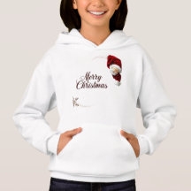 Adsible Santa God jul Girl Pullover Hoodi