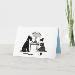 Adsible Schnauzer Card Kort