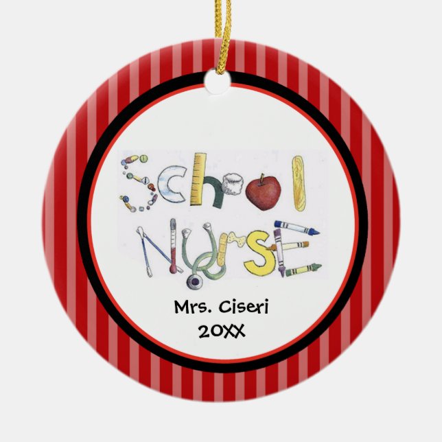 Adsible School Nurse Ornament (Framsidan)