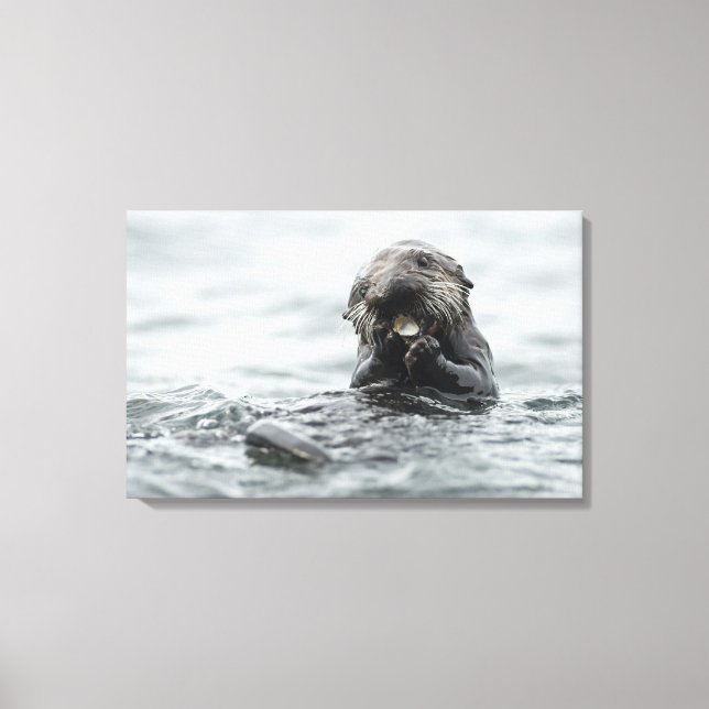 Adsible Sea Otter Canvastryck (Framsida)