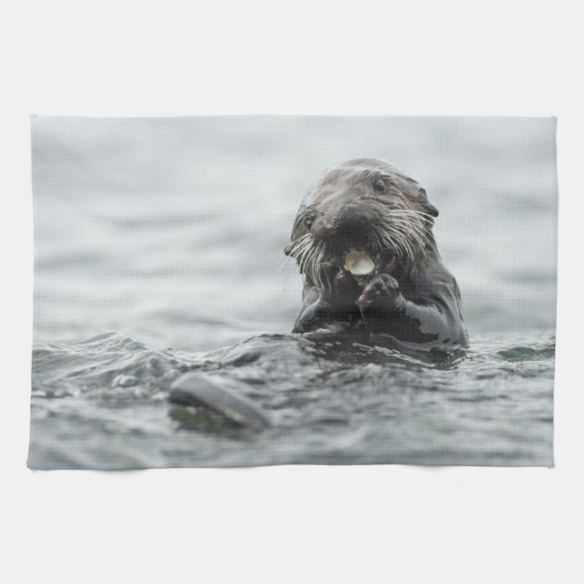 Adsible Sea Otter Kökshandduk (Horisontell)