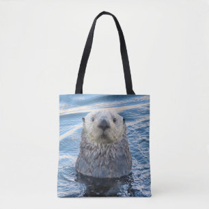 Adsible Sea Otter Peeks Tygkasse
