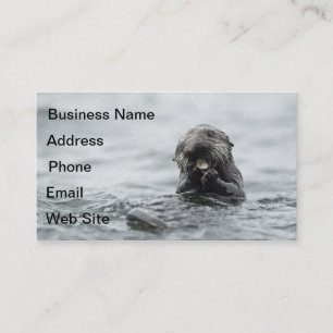 Adsible Sea Otter Visitkort