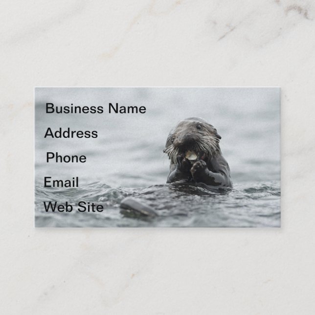 Adsible Sea Otter Visitkort (Framsida)