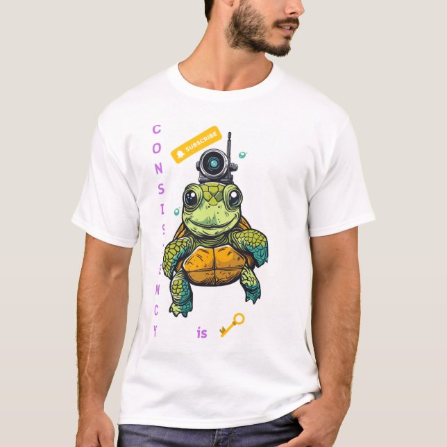 Adsible Sea Turtle T-Shirt for Innehåll Creators (Framsida)