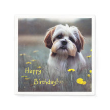 Adsible Shih Tzu Pappra Napkins