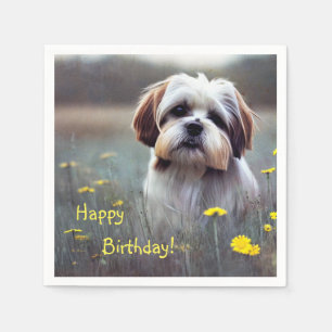 Adsible Shih Tzu Pappra Napkins Pappersservett