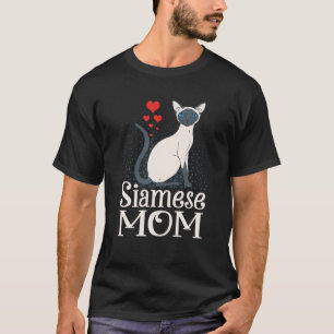 Adsible Siamese Mamma , Funny Siamese Cat Mamma Gi T Shirt
