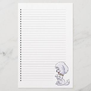 Adsible Sitta Up Puppy Led Stationery Brevpapper