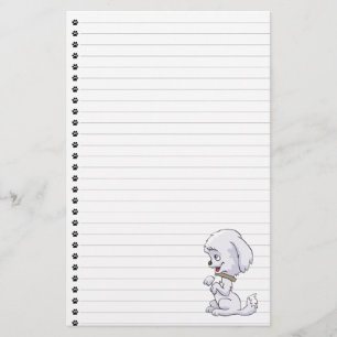 Adsible Sitta Up Puppy Led Stationery Brevpapper