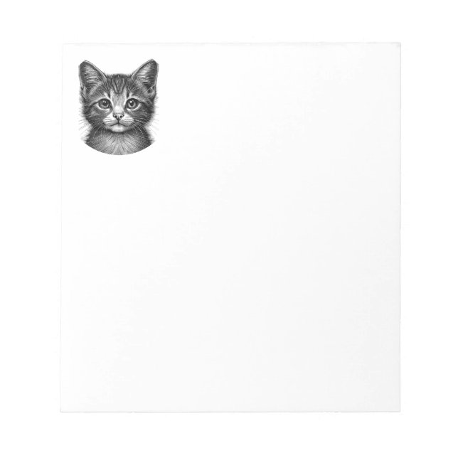 Adsible Sketch of Young Cat Anteckningsblock (Framsida)