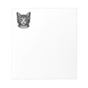 Adsible Sketch of Young Cat Anteckningsblock