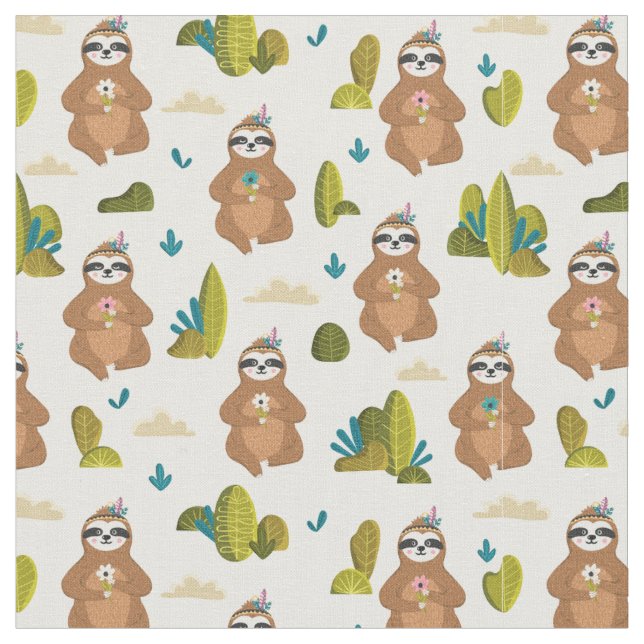 Adsible Sloth Fabric Tyg (Närbild)