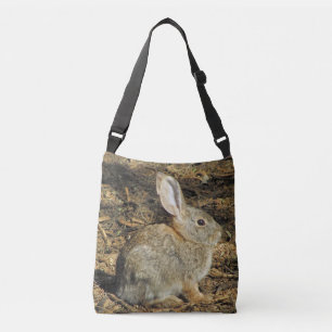 Adsible Small Brown Desert Bunny-foto Axelväska