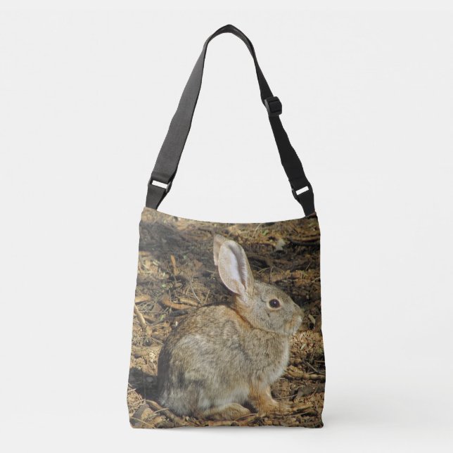 Adsible Small Brown Desert Bunny-foto Axelväska (Framsida)