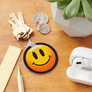 "Adsible Smile Emoji Mönster Collection" Nyckelring